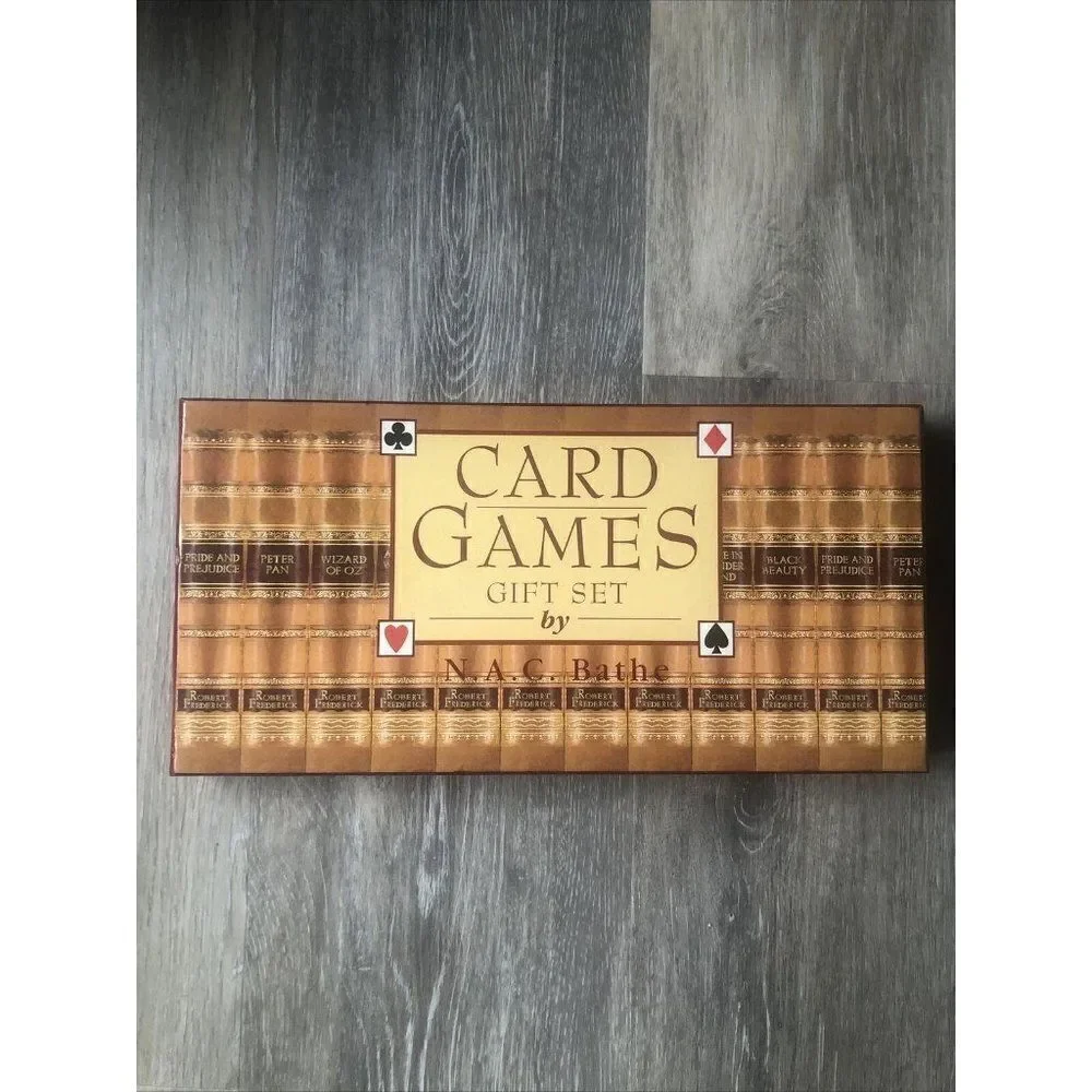 Card Games Gift Set by N. A. C. Bathe Book & New C
